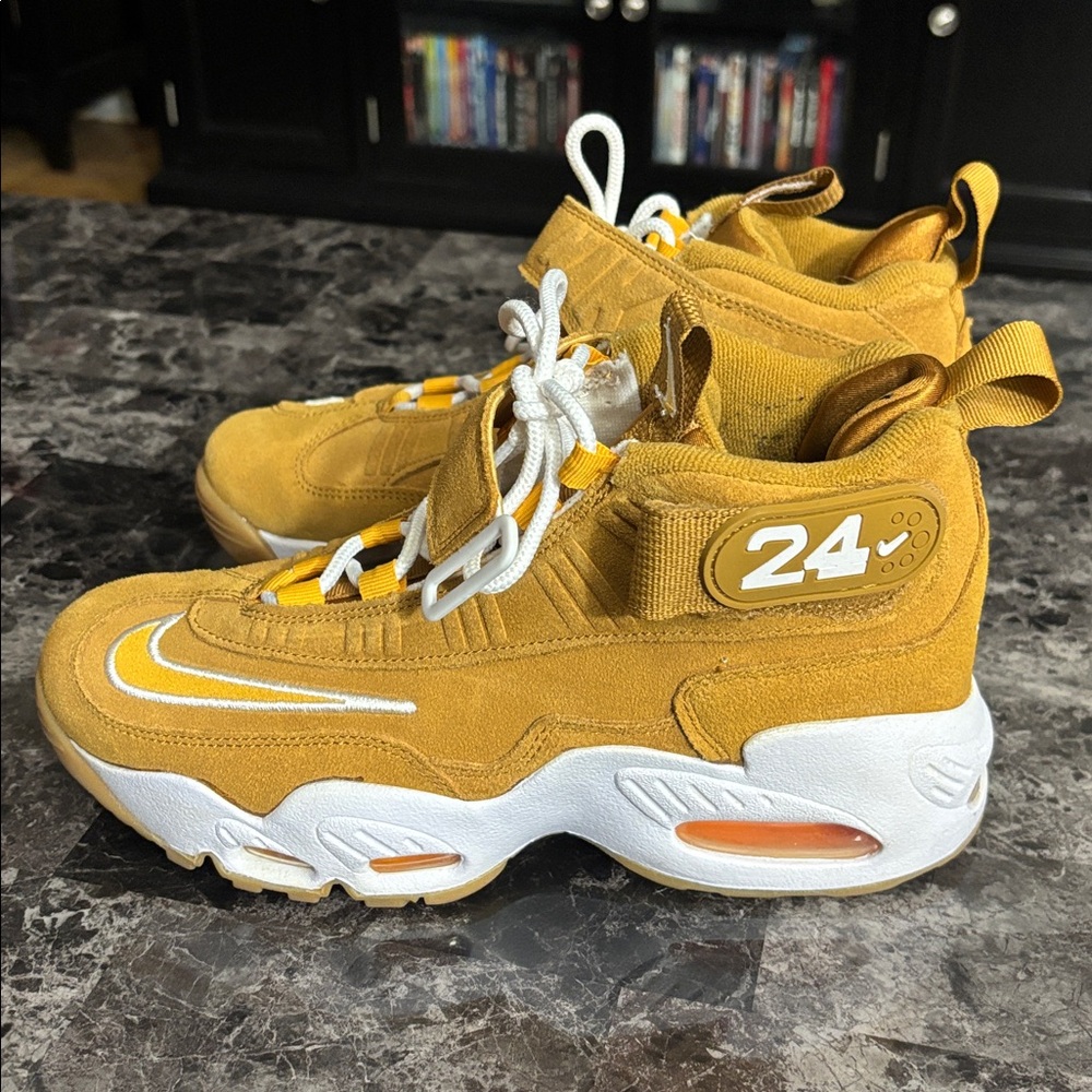 Nike Kids Mustard and White Sneakers - Picture 3 of 6